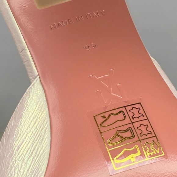 Amina Muaddi Lupita Holographic Leather Mule size 39 - Picture 14 of 14